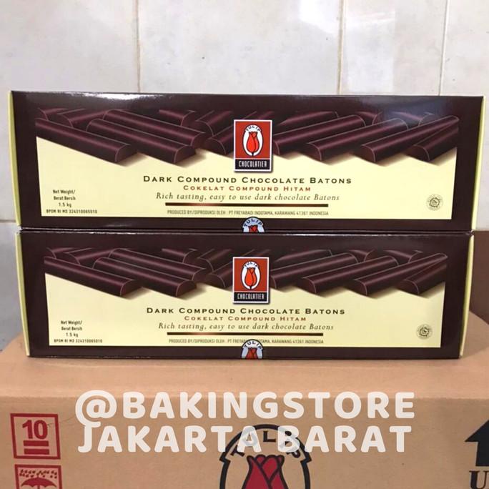 

Chocolate Sticks Batons Tulip Compound Sticks Stik Coklat Baton 1,5kg