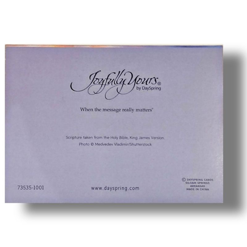 DAYSPRING INSPIRATIONAL SCRIPTURE BLANK CARD KARTU UCAPAN KOSONG