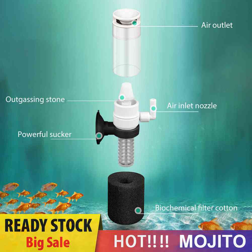 3 In 1 Filter Spons Pompa Oksigen Air Untuk Akuarium Ikan