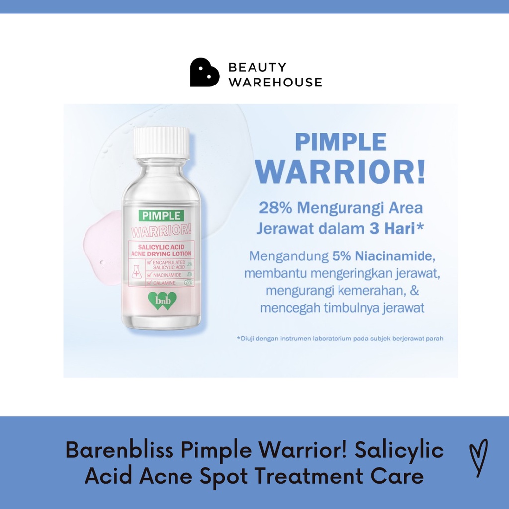 BNB barenbliss Pimple Warrior! Salicylic Acid Acne Spot Treatment Care Obat totol jerawat