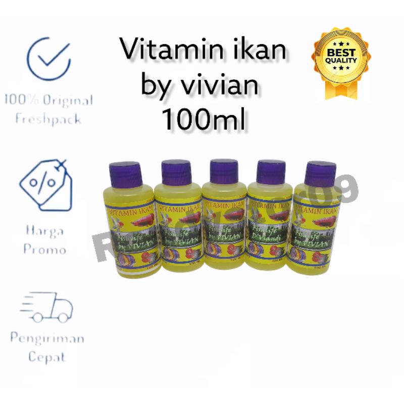 VIVIAN fishlife VITAMIN IKAN Aquarium Aquascape