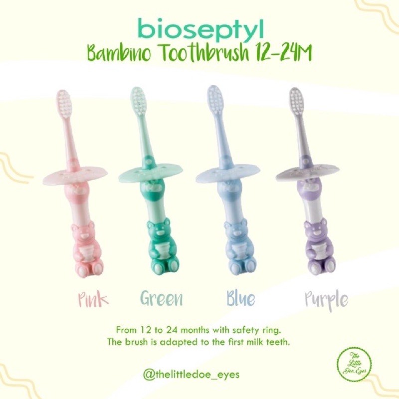 [READY] Bioseptyl Bambino Toothbrush &amp; kit (3-12Months / 12-24Months / 2-6Years)