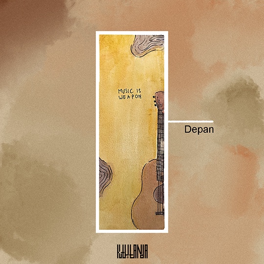 

PEMBATAS BUKU ART PRINT (MUSIK) LIMITID EDITION, DEPAN BELAKANG 21 x 7.5 CM
