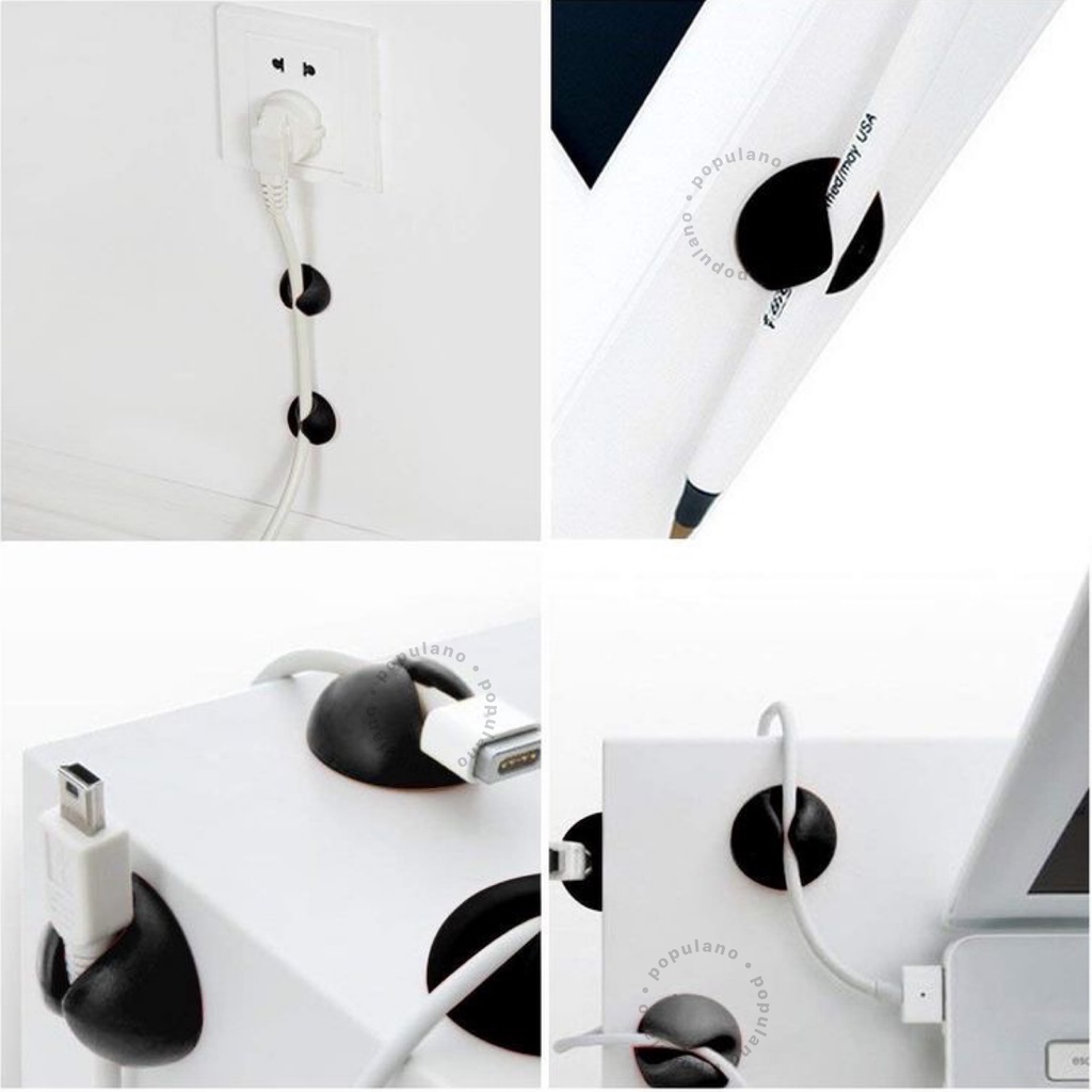 Cable Organizer Clip Perapih Kabel Serbaguna Klip Pengikat Kabel Wire Holder