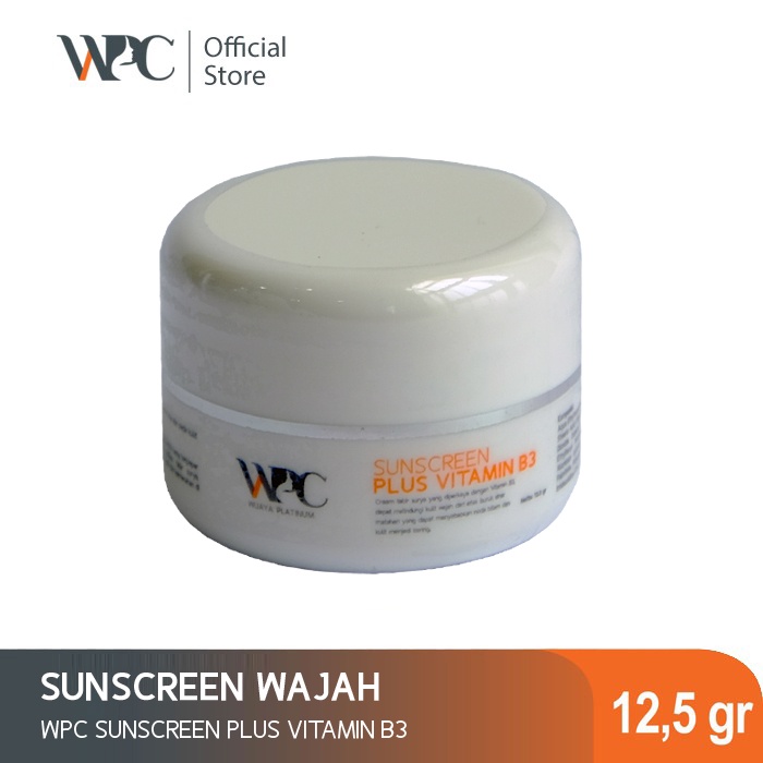 WPC Sunscreen Plus Vitamin B3 12,5gr - Sunblock wajah -Tabir Surya