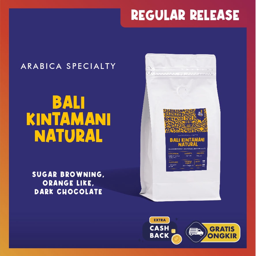 

Kopi Arabika Bali Kintamani NATURAL 500g | Biji kopi single origin arabica