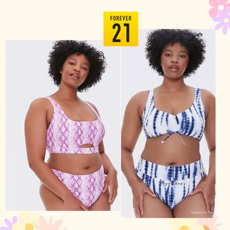 FOREVER 21 | F21 Printed Bikini TIEDYE ADA BUSA