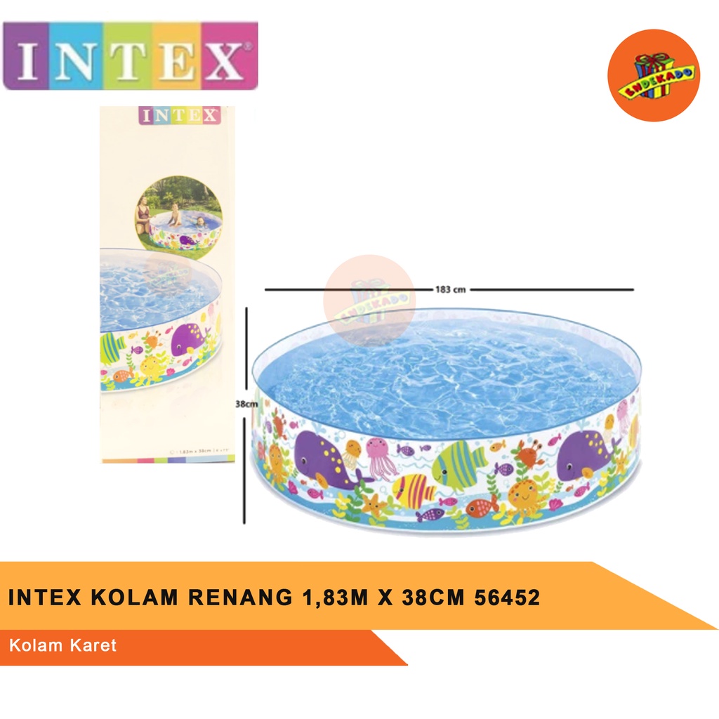 INTEX KOLAM RENANG 1,83m x 38cm 56452 - Kolam Karet