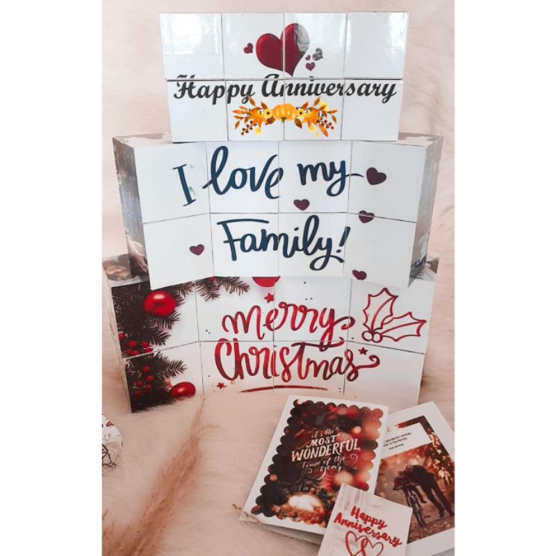 

Never ending photo cube, magic cube custom, magic photo cube , infinity cube custom, infinity photo cube, kado unik custom kado unik hadiah pacar kado viral kado natal rubik foto kado rubik album rubik custom foto rubik