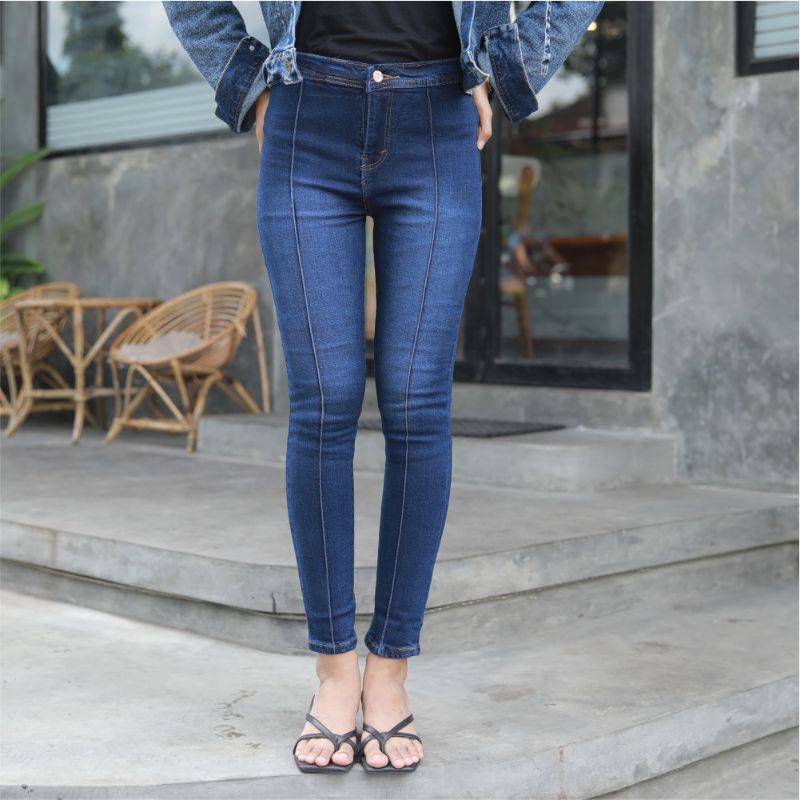 CELANA JEANS HIGH WAIST // HW LIPIT TULANG TENGAH