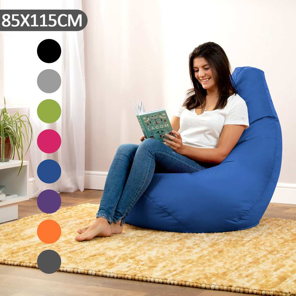 Large Small Lazy Beanbag Sofas Cover Chairs Without Filler Oxford Cloth Lounger Seat Bean Bag Pouf Shopee Indonesia