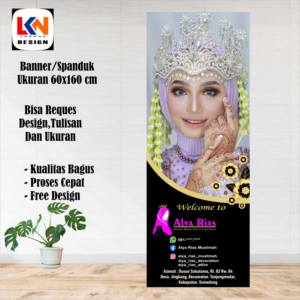 banner rias pengantin