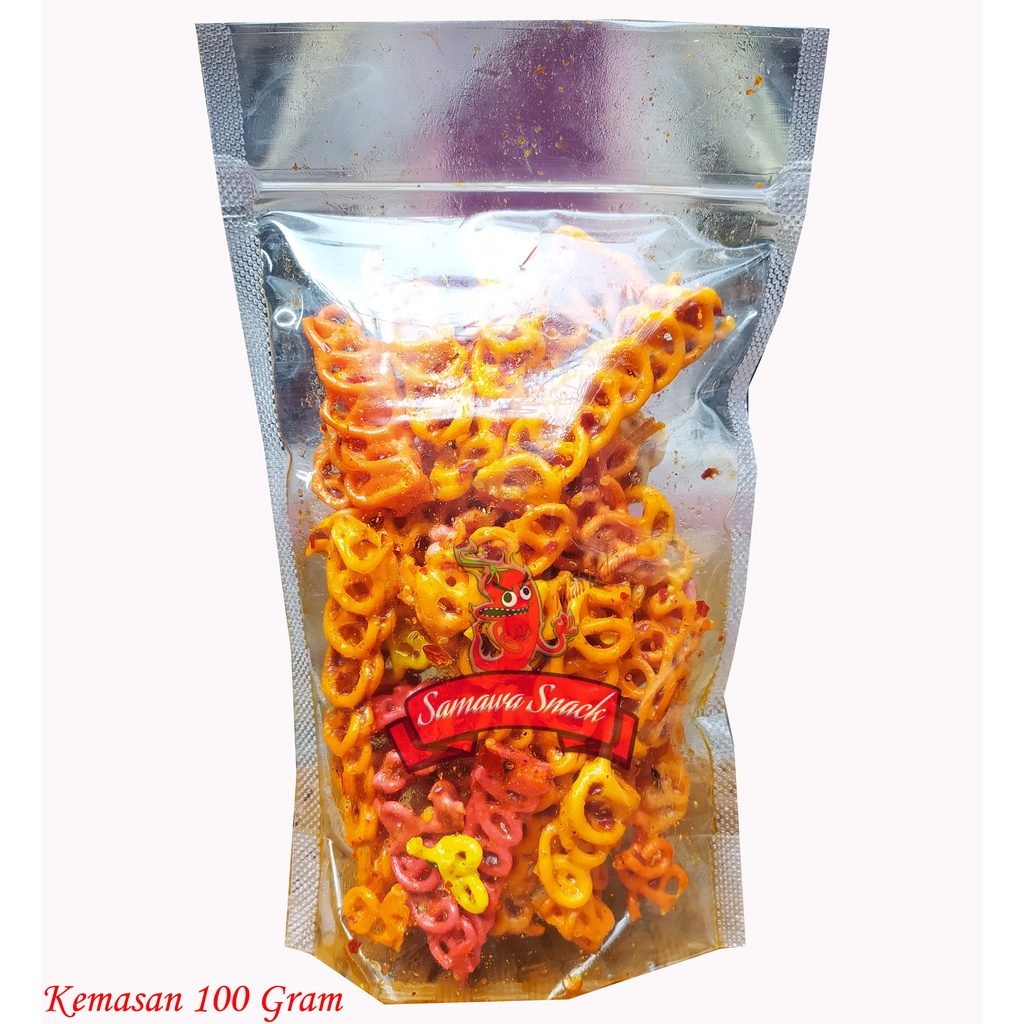 

Seblak kerupuk tambang rasa pedas kemasan 100 gram