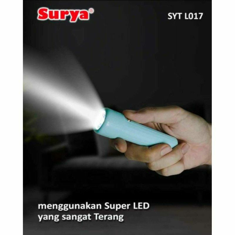 Senter Surya Minimalis SYT L017 Super Terang / Senter Led Kecil Mini SURYA L017 Sangat Terang