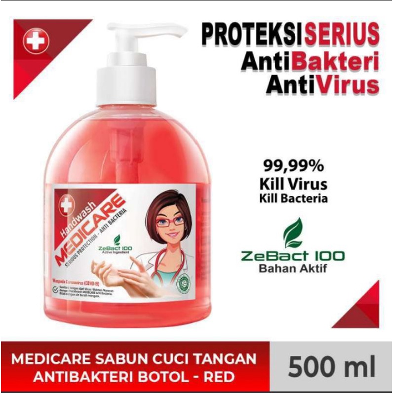 Medicare Handwash 500 ml - Red