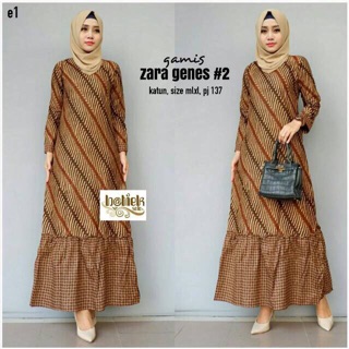 GAMIS ZARA GENES 2 GAMIS BATIK SYARI MODERN Seragaman GAMIS ZARA GENES 2 GAMIS BATIK SYARI MODERN Seragaman