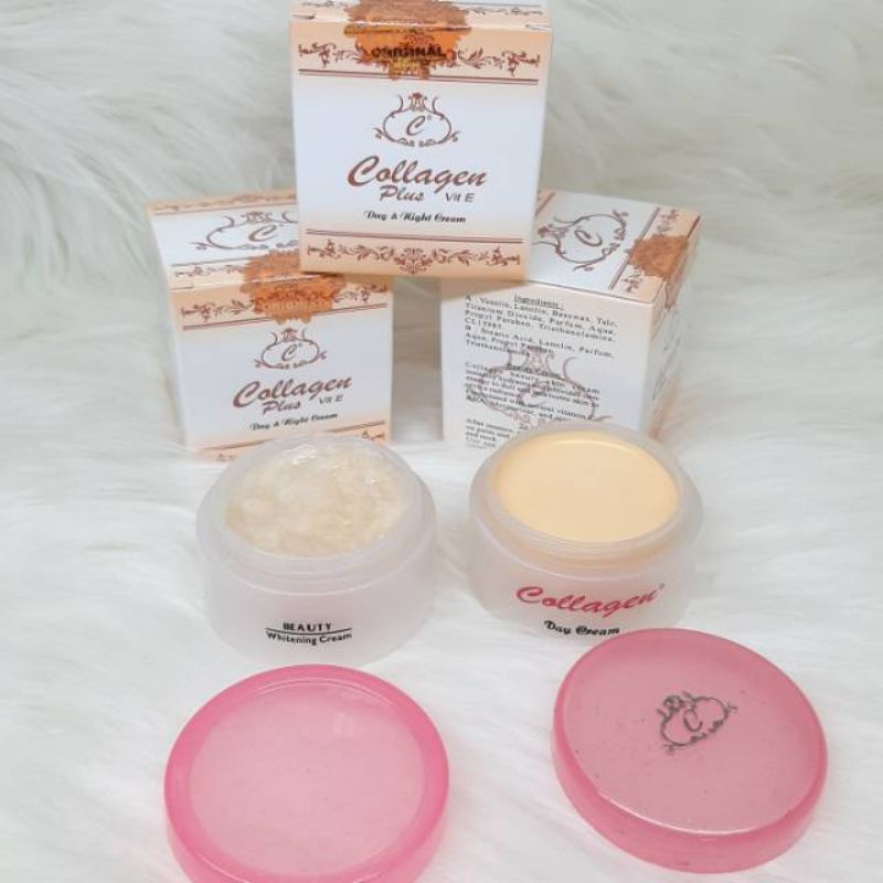 cream collagen import original, siang &amp; malam