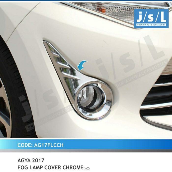 Cover Foglamp New Agya 2017 Fog Lamp Cover Chrome