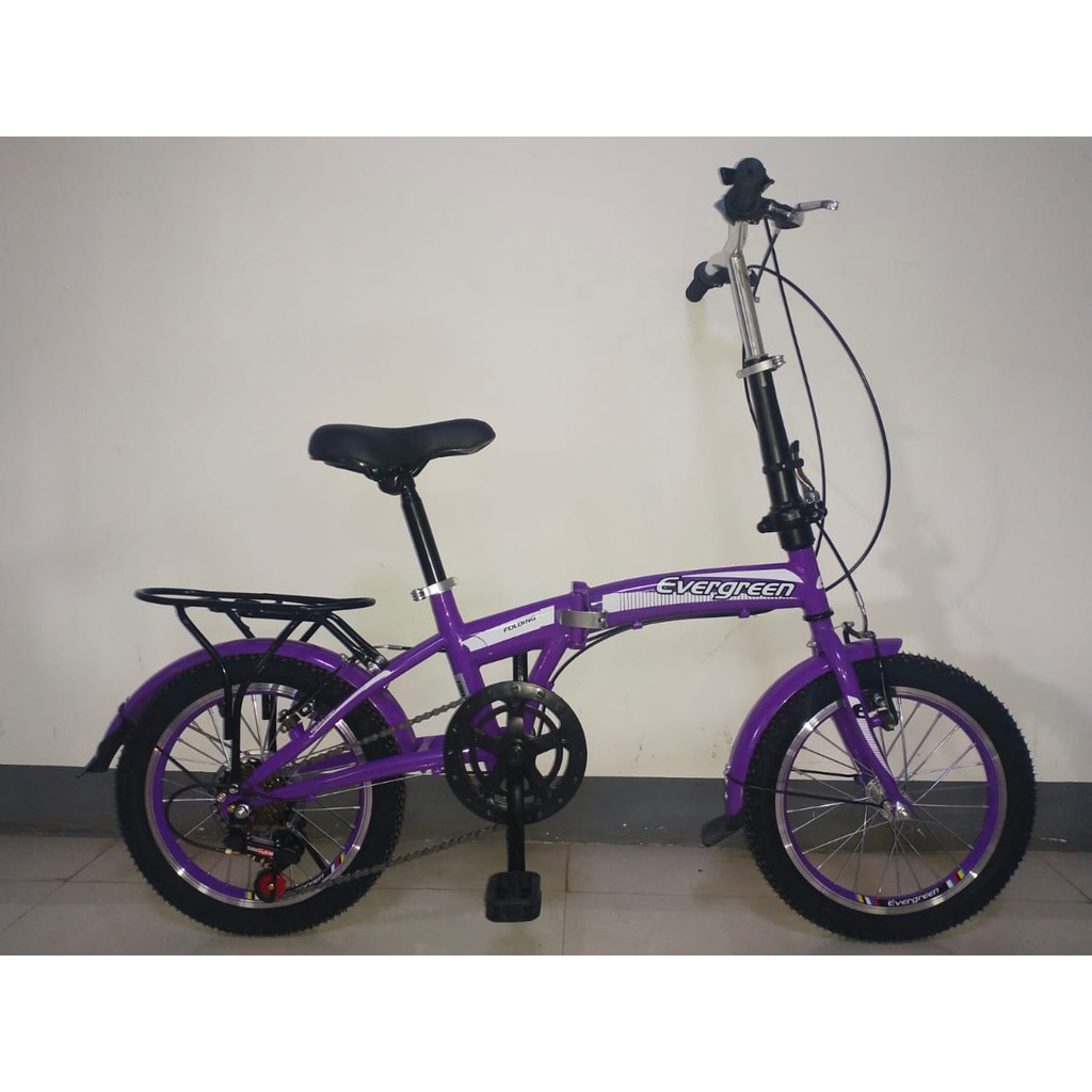 Sepeda Lipat 16Inch Evergreen 7Speed