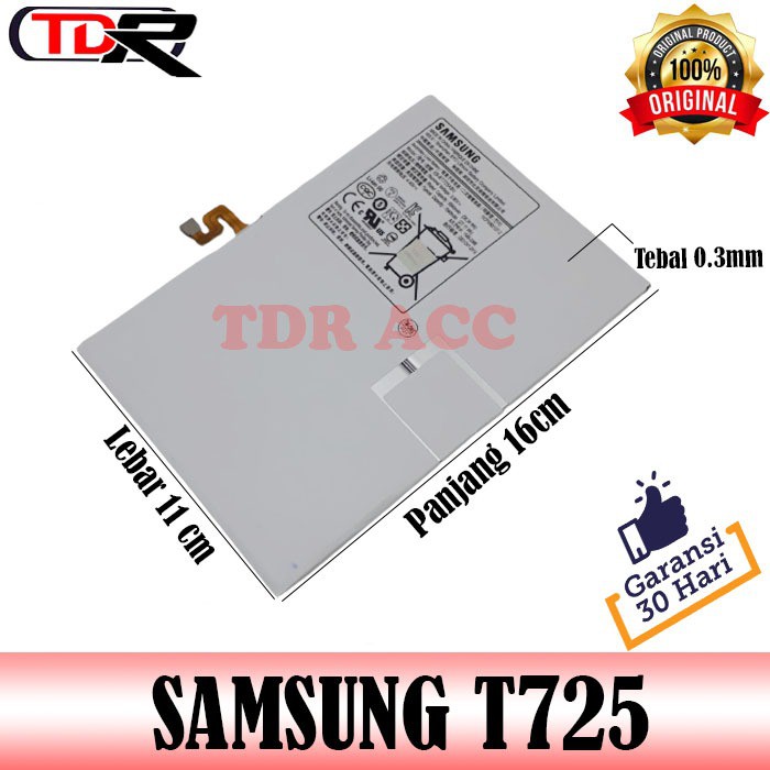 BATRAI BATERAI SAMSUNG TAB S5e 10.5&quot; T720/T725 - TAB S6/T860/T865 - TAB S6 LITE/P610/P615 - EB-BT725ABU