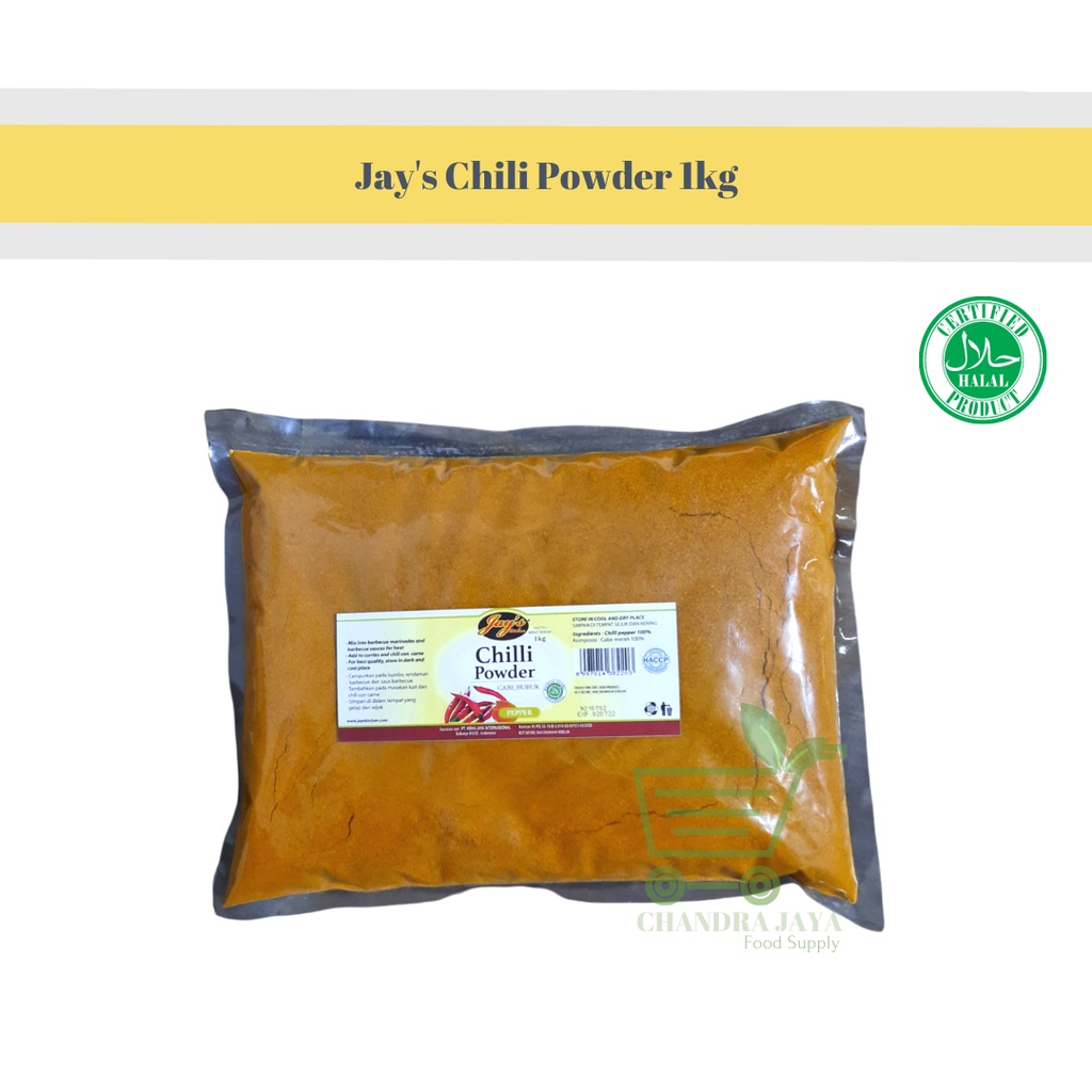

Jay's Chili Powder 1kg - Cabe Bubuk