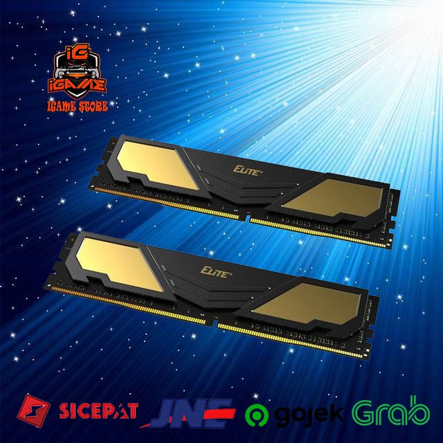 Memory TEAM Elite Plus 64GB (2X32GB) DDR4 3200Mhz (Resmi,Grs Lifetime)