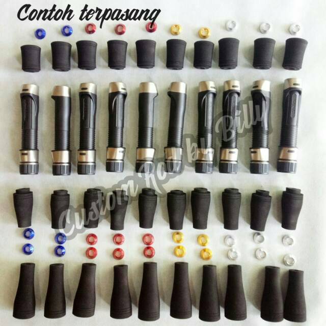 Reel seat joran spinning kenzi djs 16 + eva super hard + 3 variasi by CRB