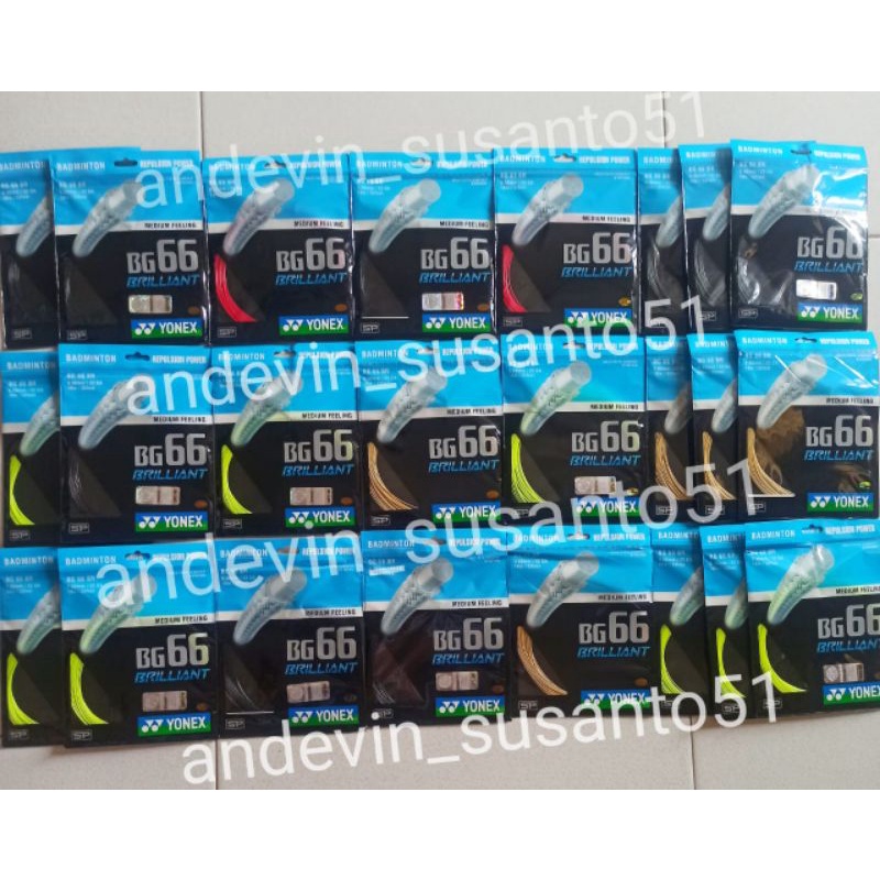 Senar raket badminton YONEX BG 66 BRILLIANT || Senar Raket BG 66 Brilliant Yonex