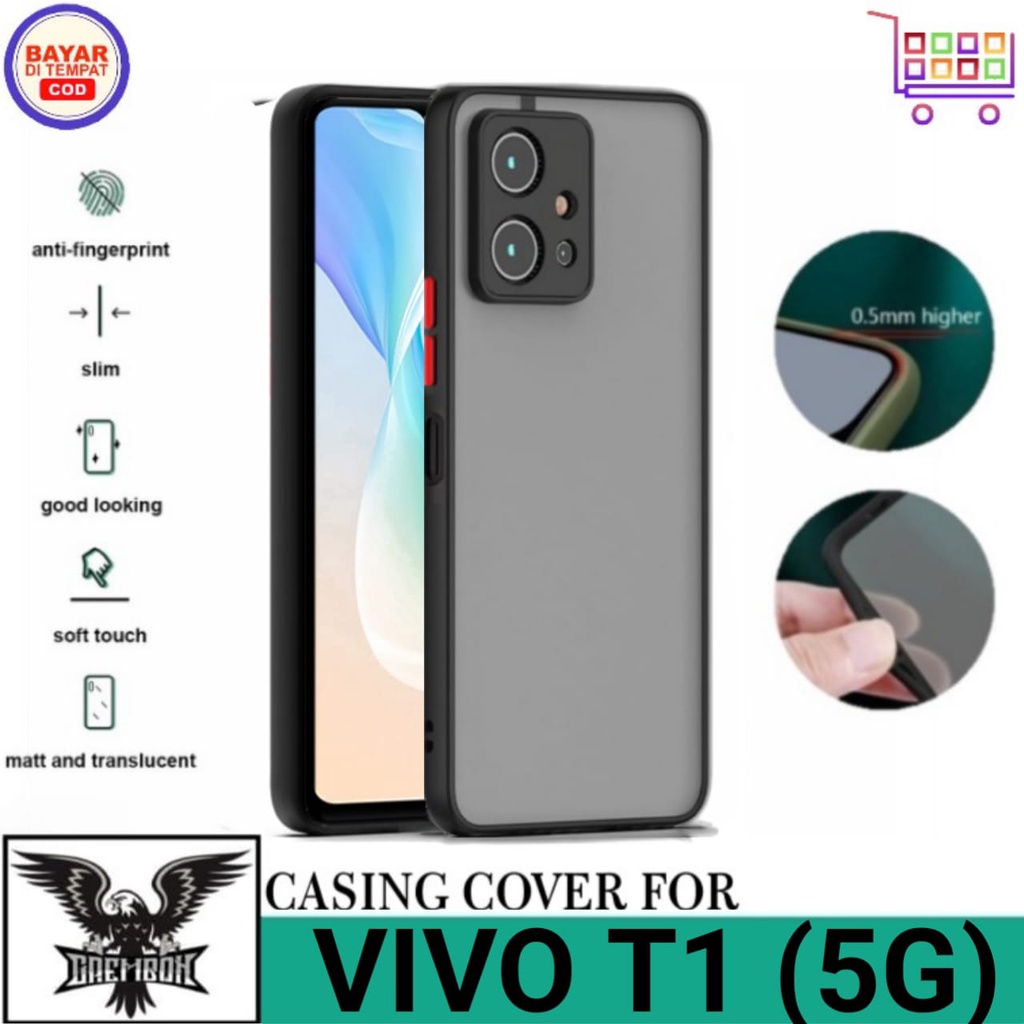 CASE VIVO T1 5G SOFT CASE AERO DOVE MATTE MY CHOICE CASING COVER VIVO T1 5G