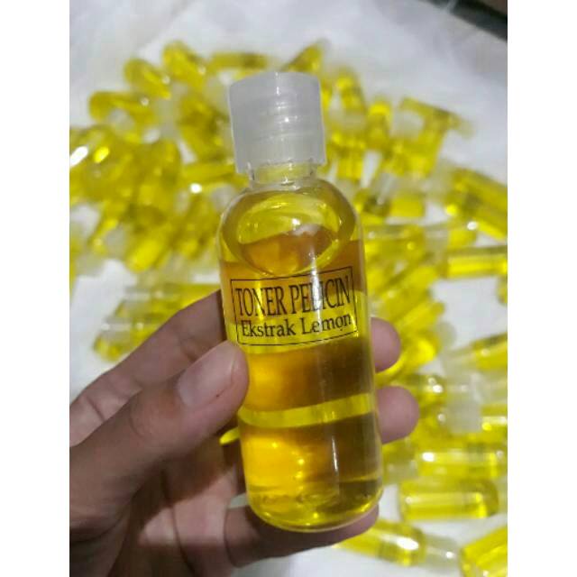 Paket Cream SJ Topeng Siang Dan Malam Plus Toner Pelicin Wajah Ekstrak Lemon 60ml Original