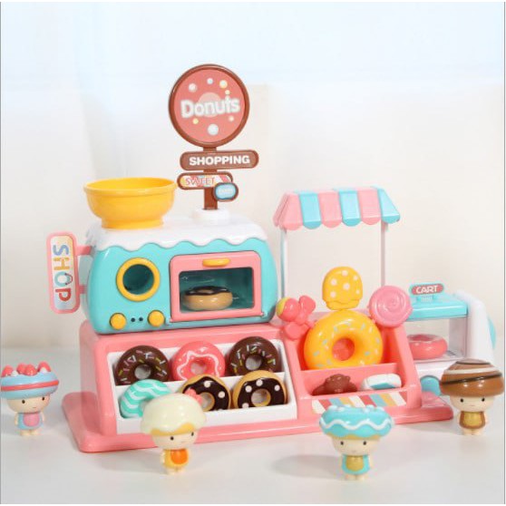 Mainan Toko Permen Donat - Mini Candy Donuts Shop