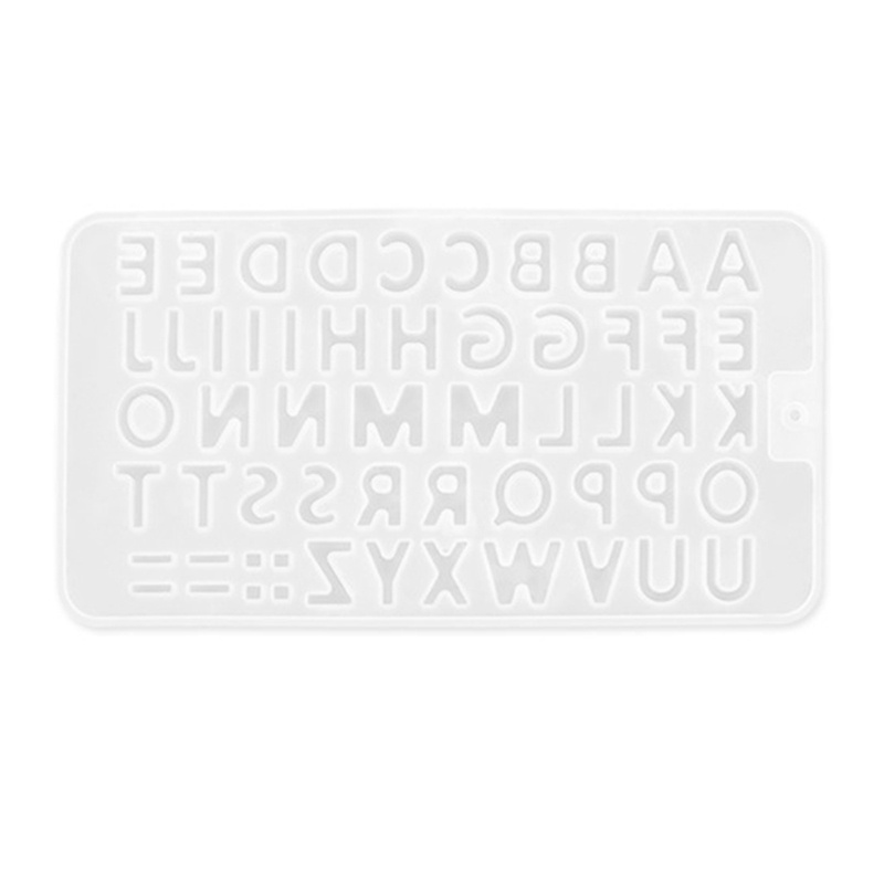 SIY  Crystal Epoxy Resin Mold DIY Crafts Jewelry Pendant Casting Supplies Alphabet Letters Number Symbol Ornament Keychain Casting Silicone Mould