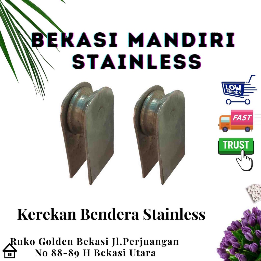 Kerekan Bendera Stainless