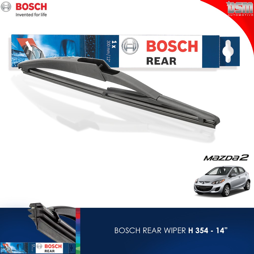 Bosch Rear Wiper / Wiper Belakang Mazda 2 - 14 Inch / Bosch Original / DSM