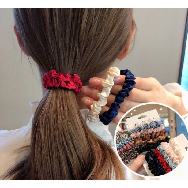 Ikat Rambut Korea Scrunchie Hair Accessories Set 6 Pcs NJ146