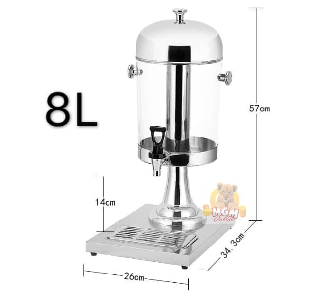 Hotel Juice Dispenser 8L Stainless / dispenser tower BARU!!