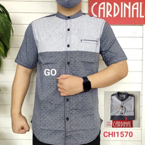 BB CARDINAL KEMEJA KOKO PRIA LENGAN PENDEK FORMAL Baju Cowok 100% Original