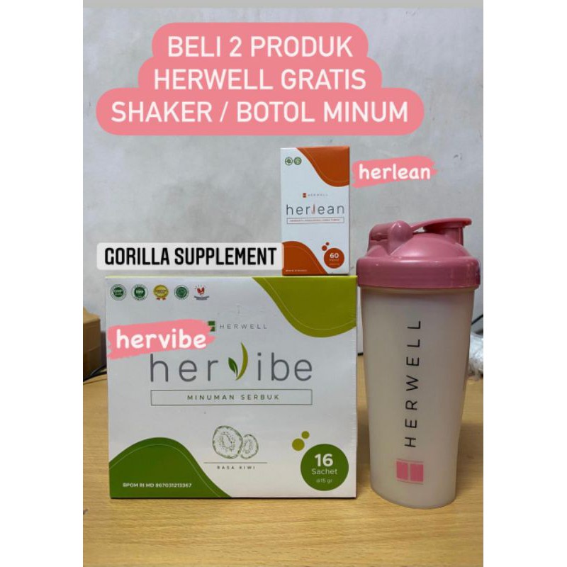 HERLEAN by Herwell 60 Capsul caps kapsul BPOM Fatburner Pembakar Lemak Wanita Her well Her Lean