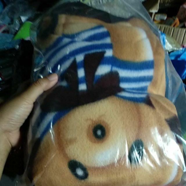 Selimut Bulu Karakter Motif Bear Size 150x170 Cm