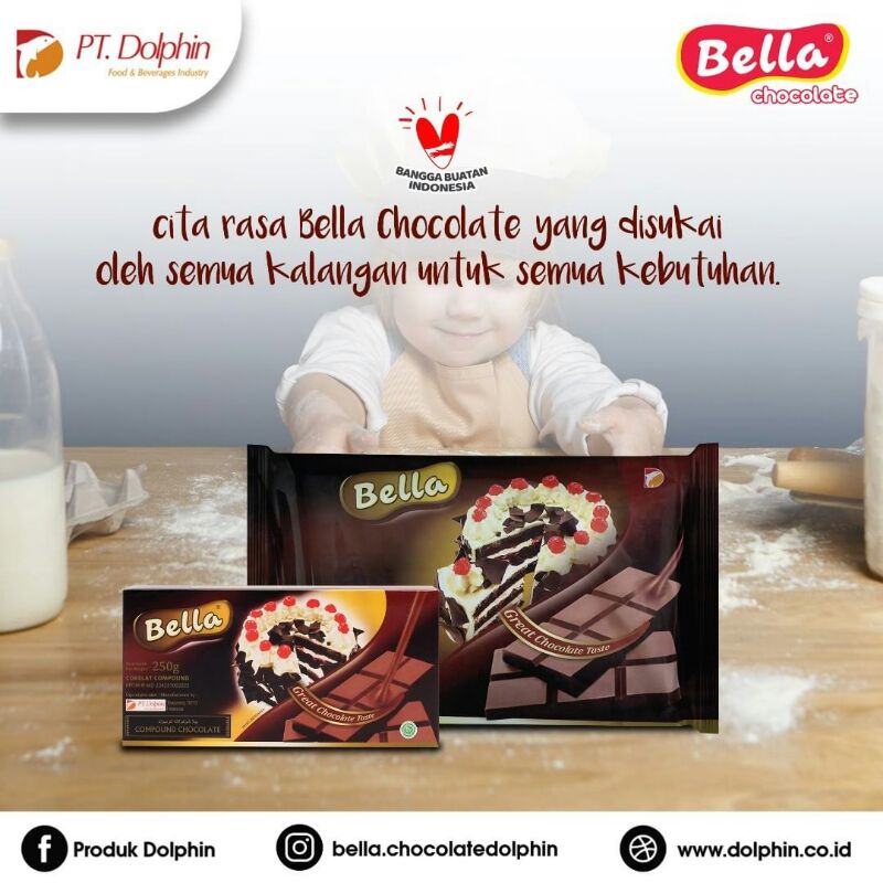 

BELLA COMPOND 250GR DAN 1KG DARK/WHITE