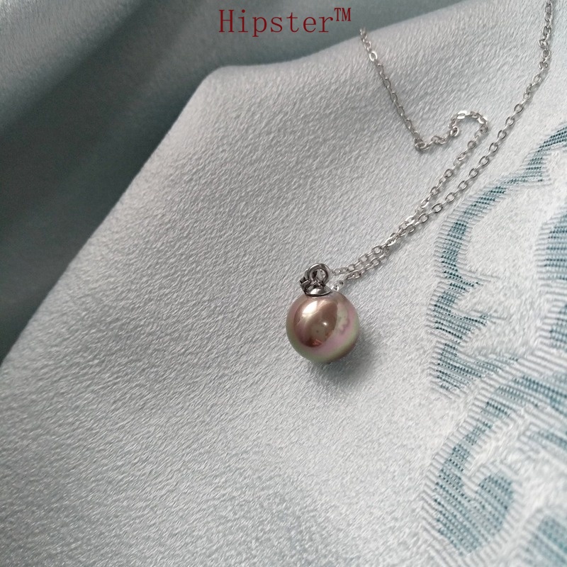 Popular Japanese and Korean Simple Elegant Freshwater Shell Bead Pendant Necklace