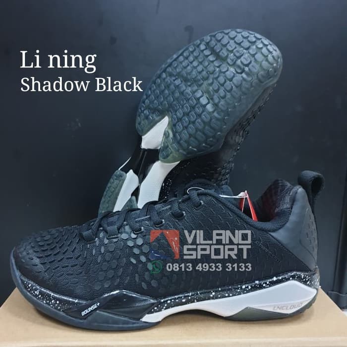 Sepatu Badminton Lining Shadow Black