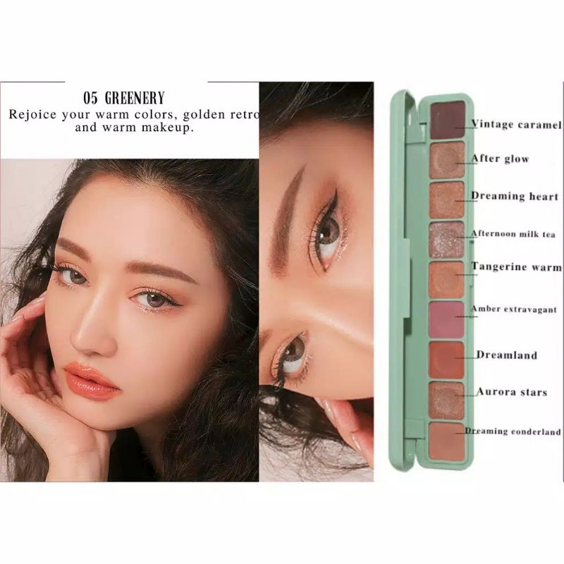 LAMEILA Eyeshadow palet 9 warna Eyeshadow shimmer lameila