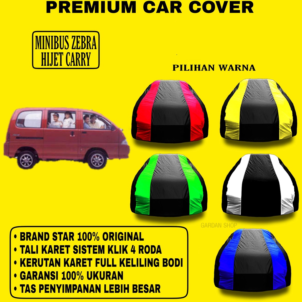 Body Cover MINIBUS ZEBRA HIJET CARRY Garis 2 WARNA Penutup Pelindung Bodi Minibus Zebra Hijet Carry PREMIUM