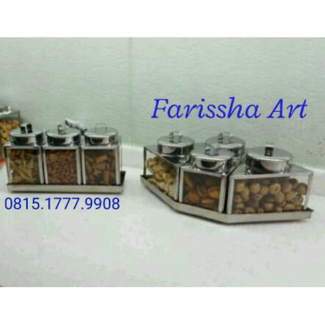 

Toples Set Perahu Kaleng Kerupuk / stainless krupuk unik