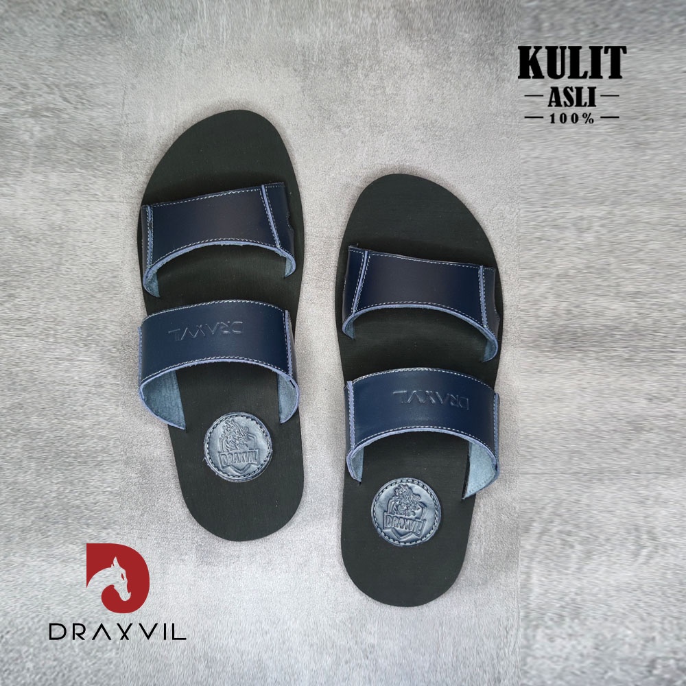 Sendal Pria Branded Kulit - Draxvil