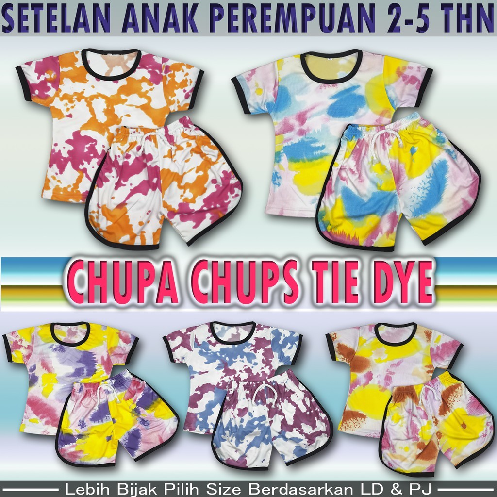 SETERAN ANAK CHUPA TIE DYE 2-5 TAHUN