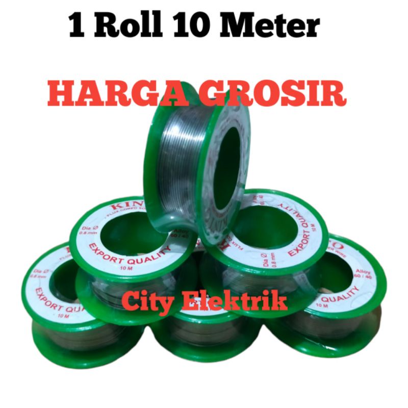 Timah Solderan  1 Roll ( 10 Meter ) Tinol solder / Timah solder