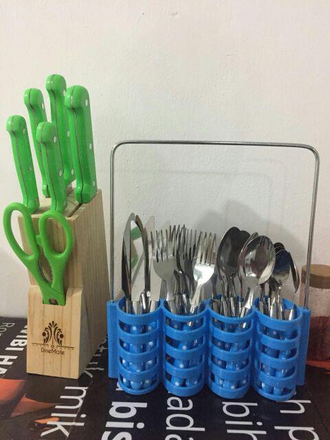 [ Grosiran ] Sendok Polkadot / Sendok Stainless Polkadot Isi 24 Pcs
