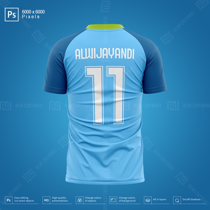 Jual Mockup Jersey Bola Kerah V Raglan Resolusi X Pixels Back Shopee Indonesia